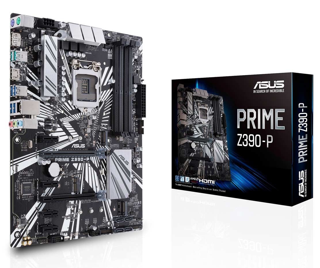 ASUS PRIME Z390-P Intel® Socket 1151 9th / 8th Gen Intel® Core™, Pentium® Gold and Celeron® Processors